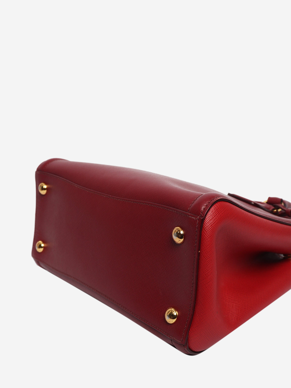 Red two-tone Saffiano leather tote bag Cross-body Bags Prada 