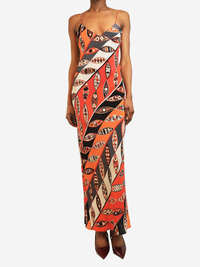 Multicolour silk printed slip dress - size UK 6 Dresses Pucci 