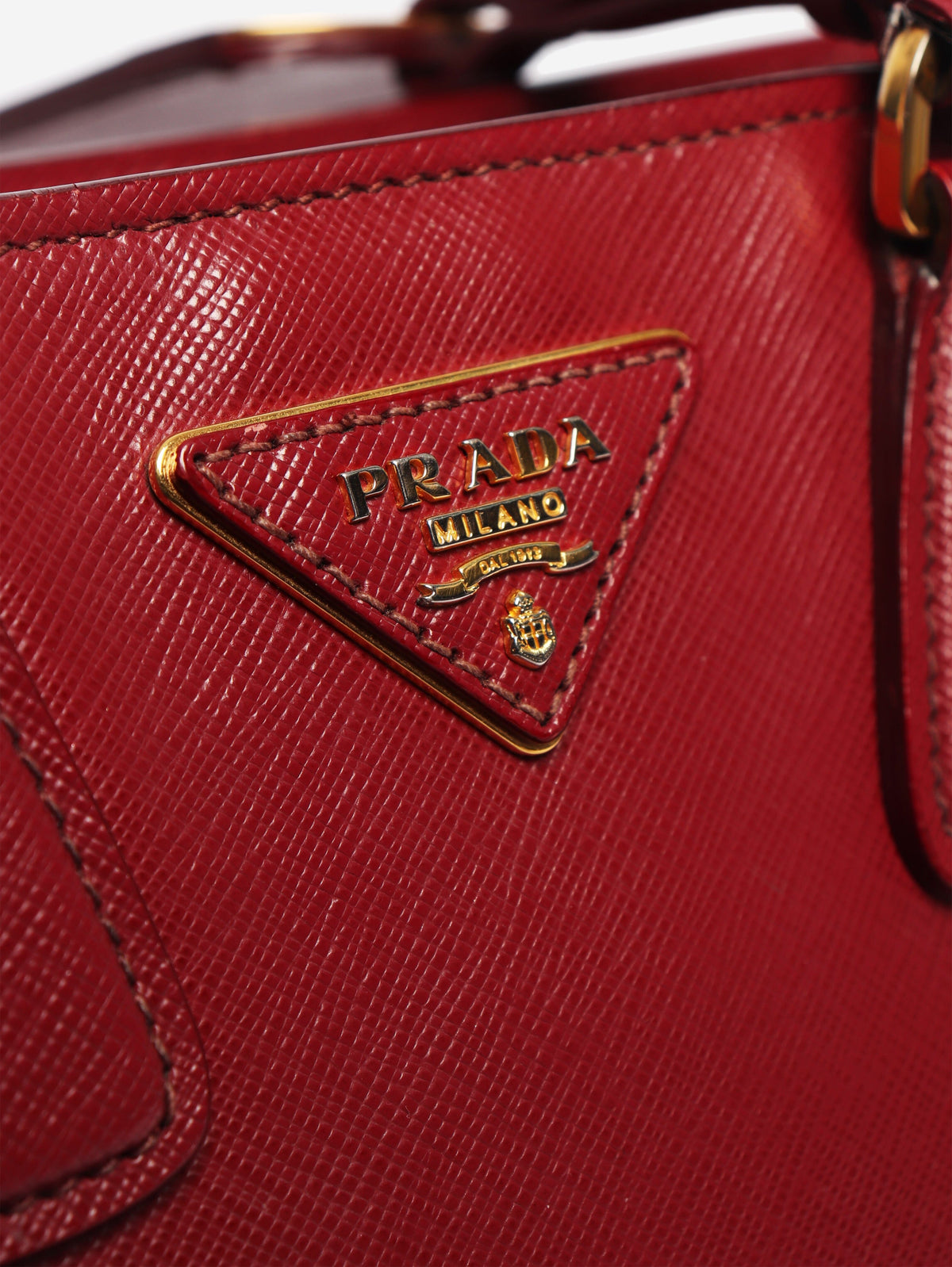 Red two-tone Saffiano leather tote bag Cross-body Bags Prada 
