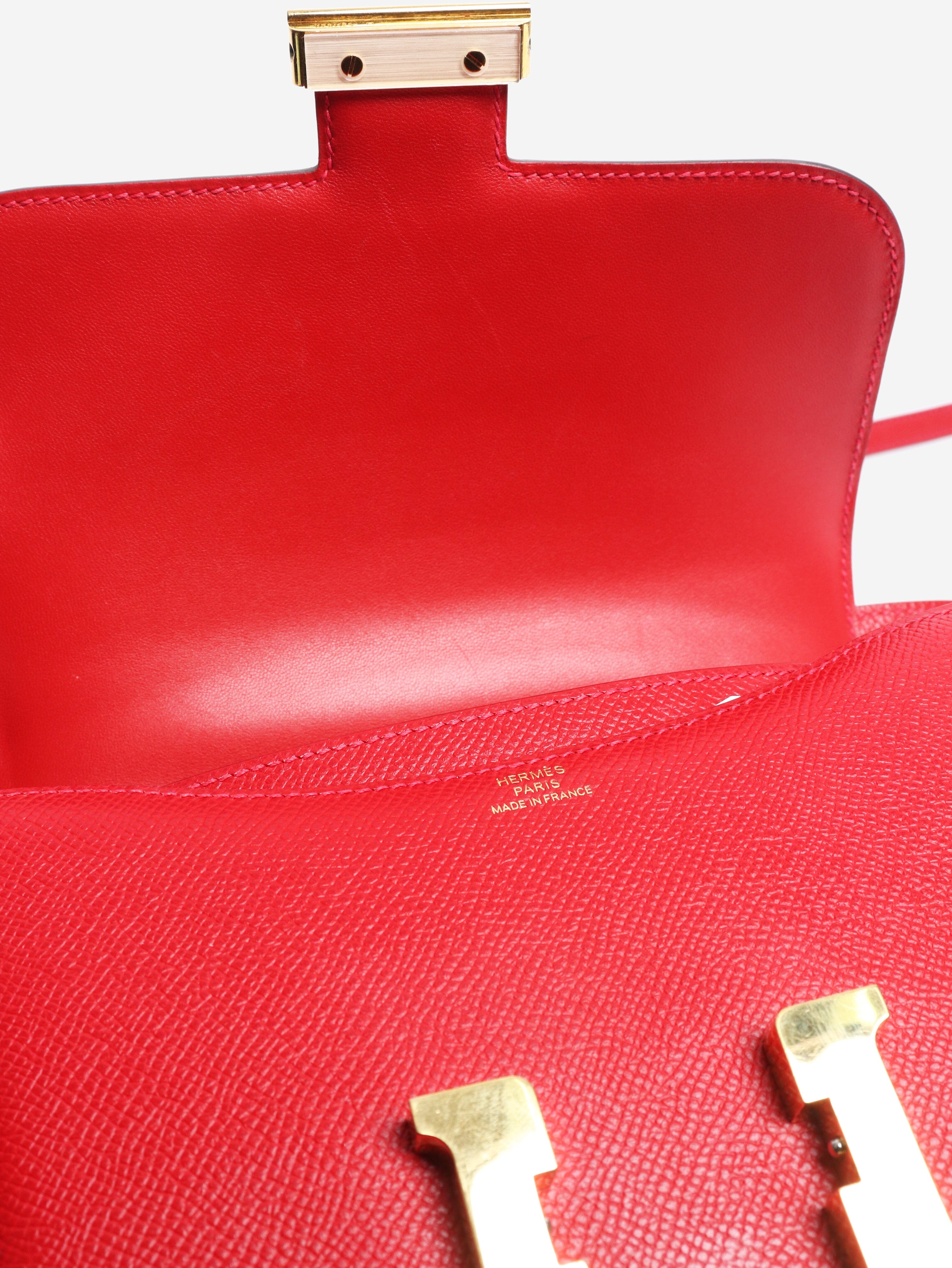 Red Constance 18 bag in Epsom leather Cross-body bags Hermes 