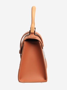 Goyard Black and tan Goyardine Saigon bag