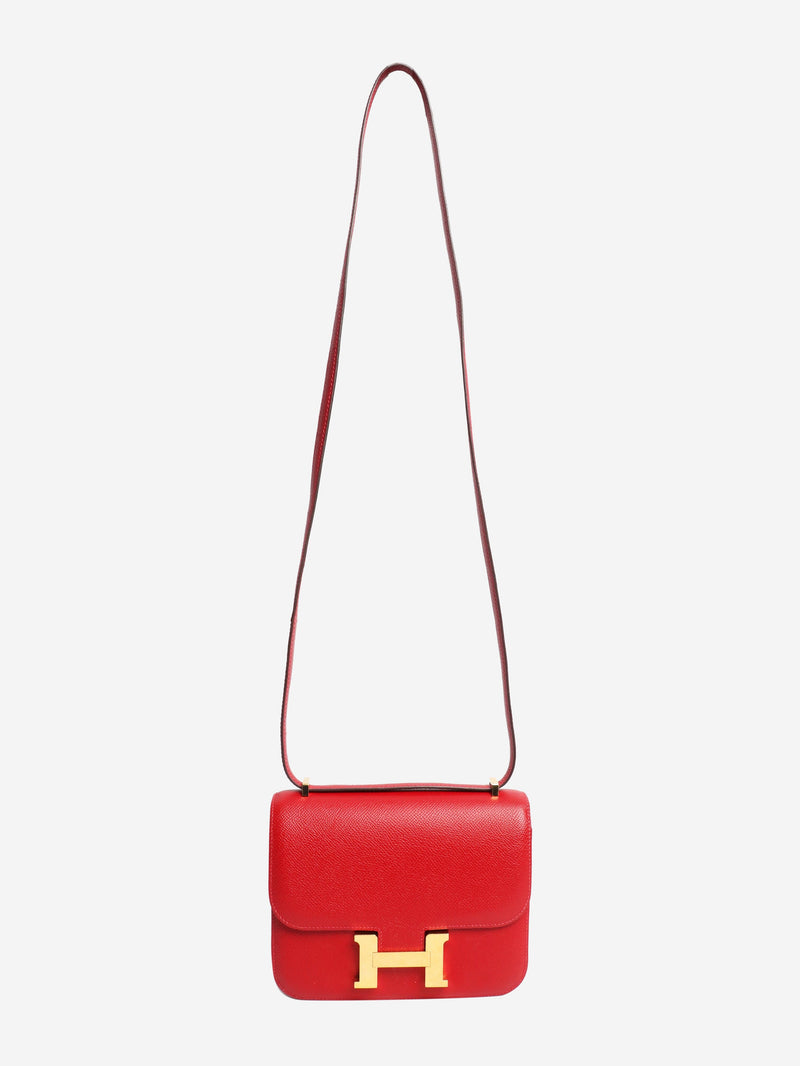 Red Constance 18 bag in Epsom leather Cross-body bags Hermes 