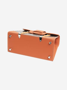 Goyard Black and tan Goyardine Saigon bag