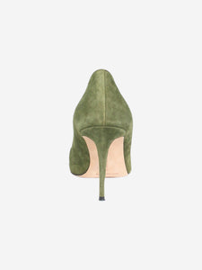 Manolo Blahnik Green suede pointed toe heels - size EU 36