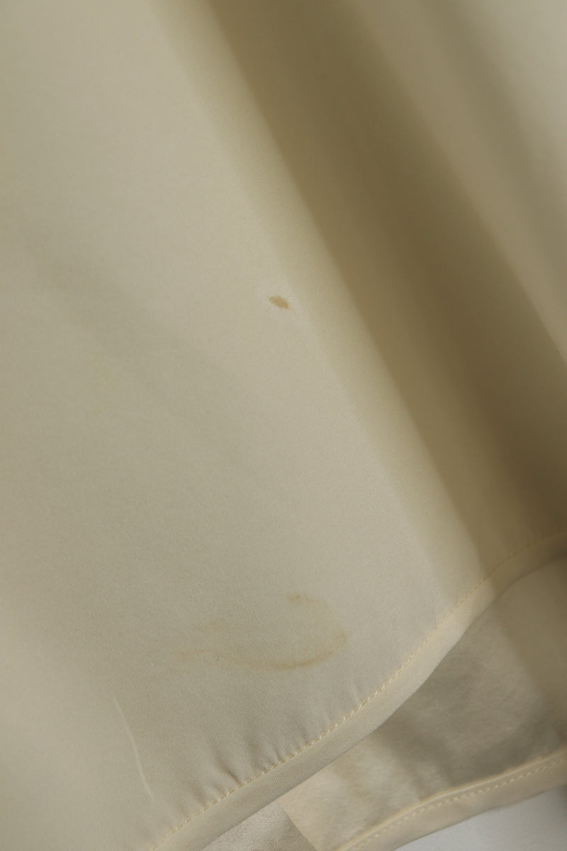 Cream silk sleeveless top - size UK 8