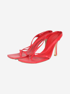 Bottega Veneta Red leather sandal heels - size EU 38.5