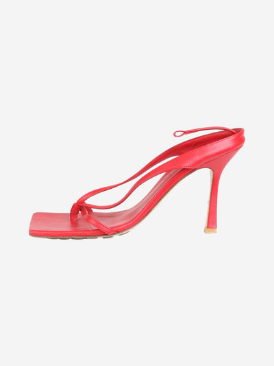 Red leather sandal heels - size EU 38.5 Heels Bottega Veneta 