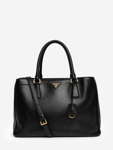 Black Saffiano leather Galleria bag Shoulder bags Prada 