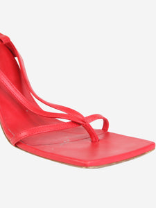 Bottega Veneta Red leather sandal heels - size EU 38.5