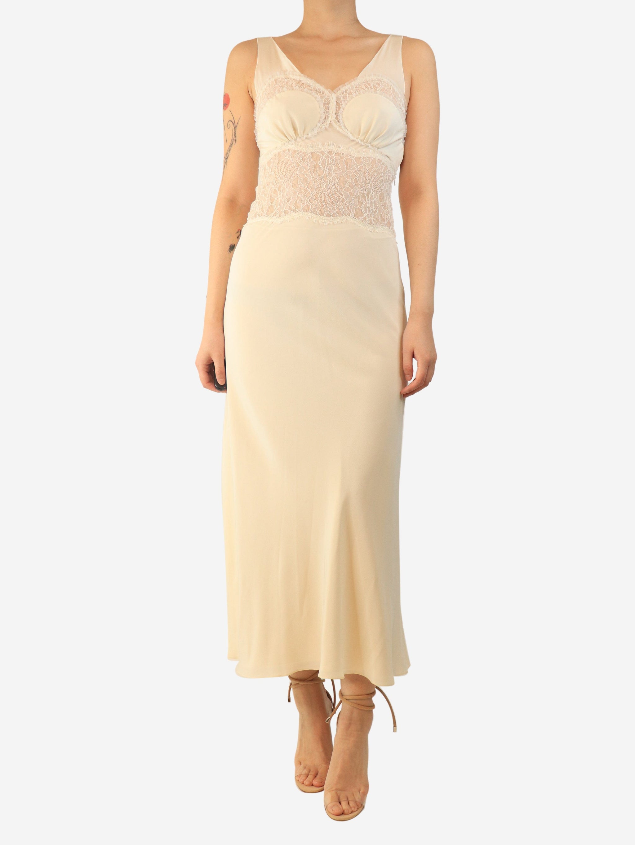 chinese dress ladies Chase The Lace Black One Shoulder Corsage Lace Midi Dress
