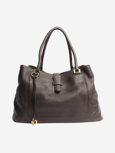 Brown Bellevue leather bag Top Handle Bags Loro Piana 
