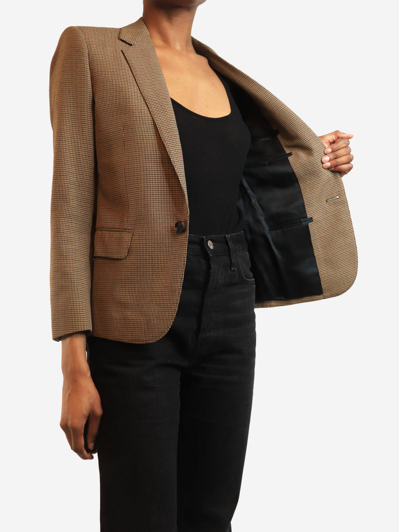 Brown houndstooth blazer - size XS Coats & Jackets Celine 