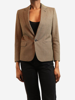 Brown houndstooth blazer - size XS Coats & Jackets Celine 