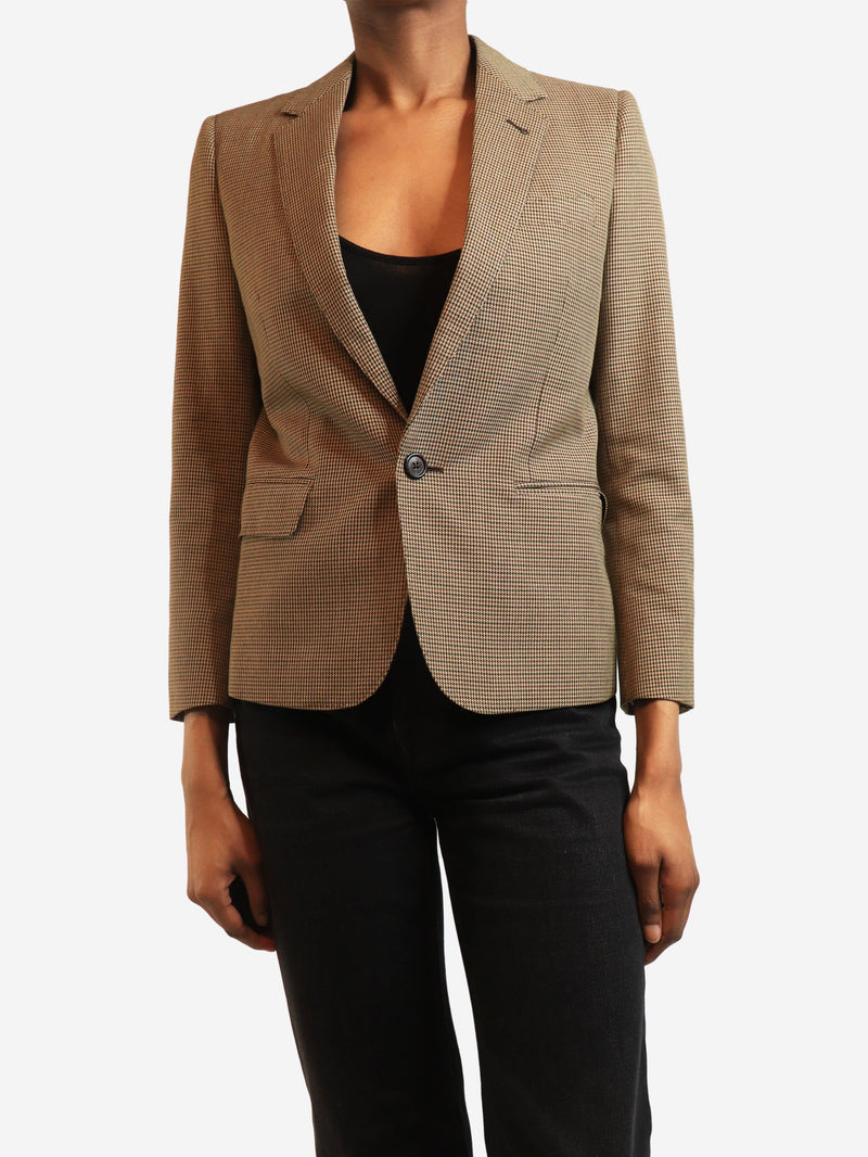 Brown houndstooth blazer - size XS Coats & Jackets Celine 