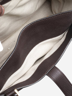 Brown Bellevue leather bag Top Handle Bags Loro Piana 