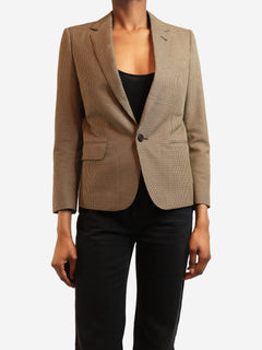 Brown houndstooth blazer - size XS Coats & Jackets Celine 