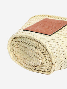 Loewe Beige Ibiza Anagram woven bag