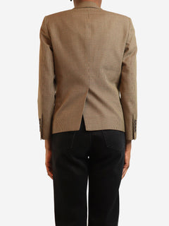 Brown houndstooth blazer - size XS Coats & Jackets Celine 