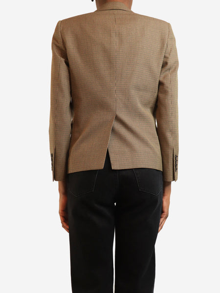 Brown houndstooth blazer - size XS alternate image