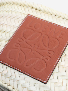 Loewe Beige Ibiza Anagram woven bag