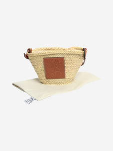 Loewe Beige Ibiza Anagram woven bag