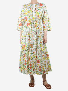 Wiggy Kit Multicoloured floral-printed midi dress - size XS