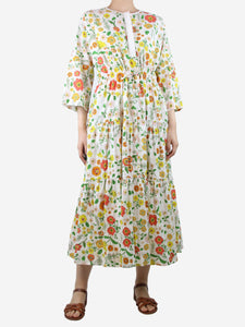 Wiggy Kit Multicoloured floral-printed midi dress - size XS