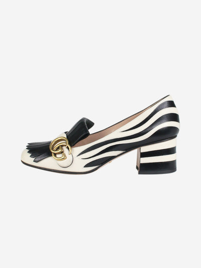 White and black Marmont GG zebra pumps - size EU 38 Heels Gucci 