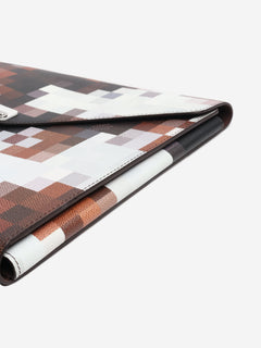 Brown Mark Folder Cowmooflage Clutch bags Louis Vuitton 