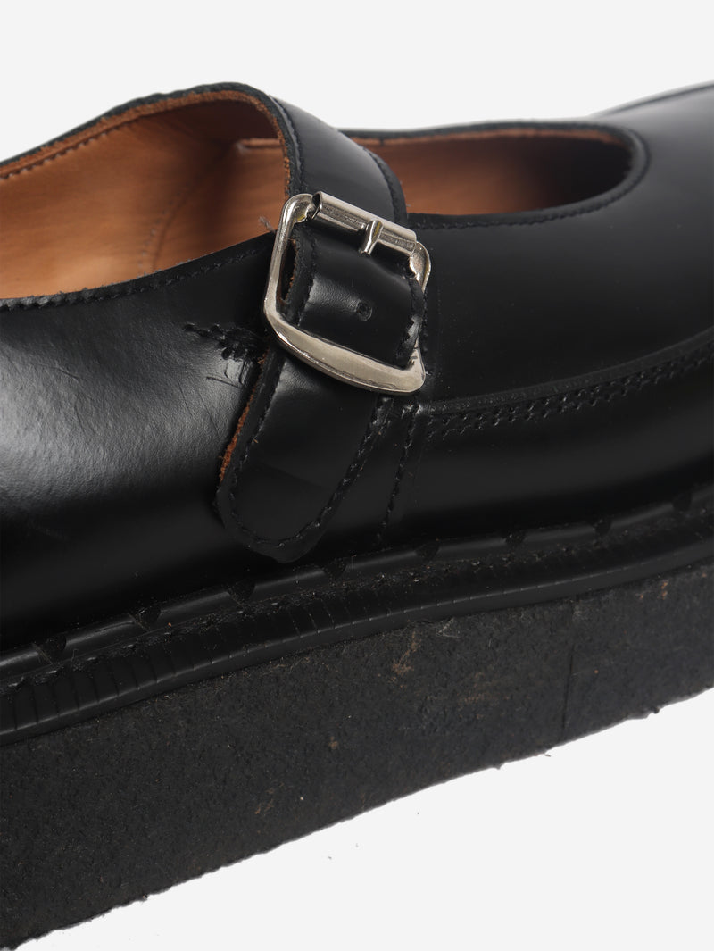 Black platform mary janes - size EU 36