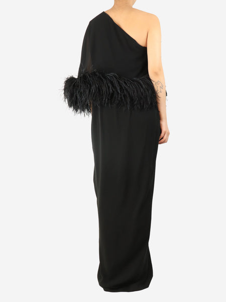 Black Alder one-shoulder gown - size UK 10 alternate image