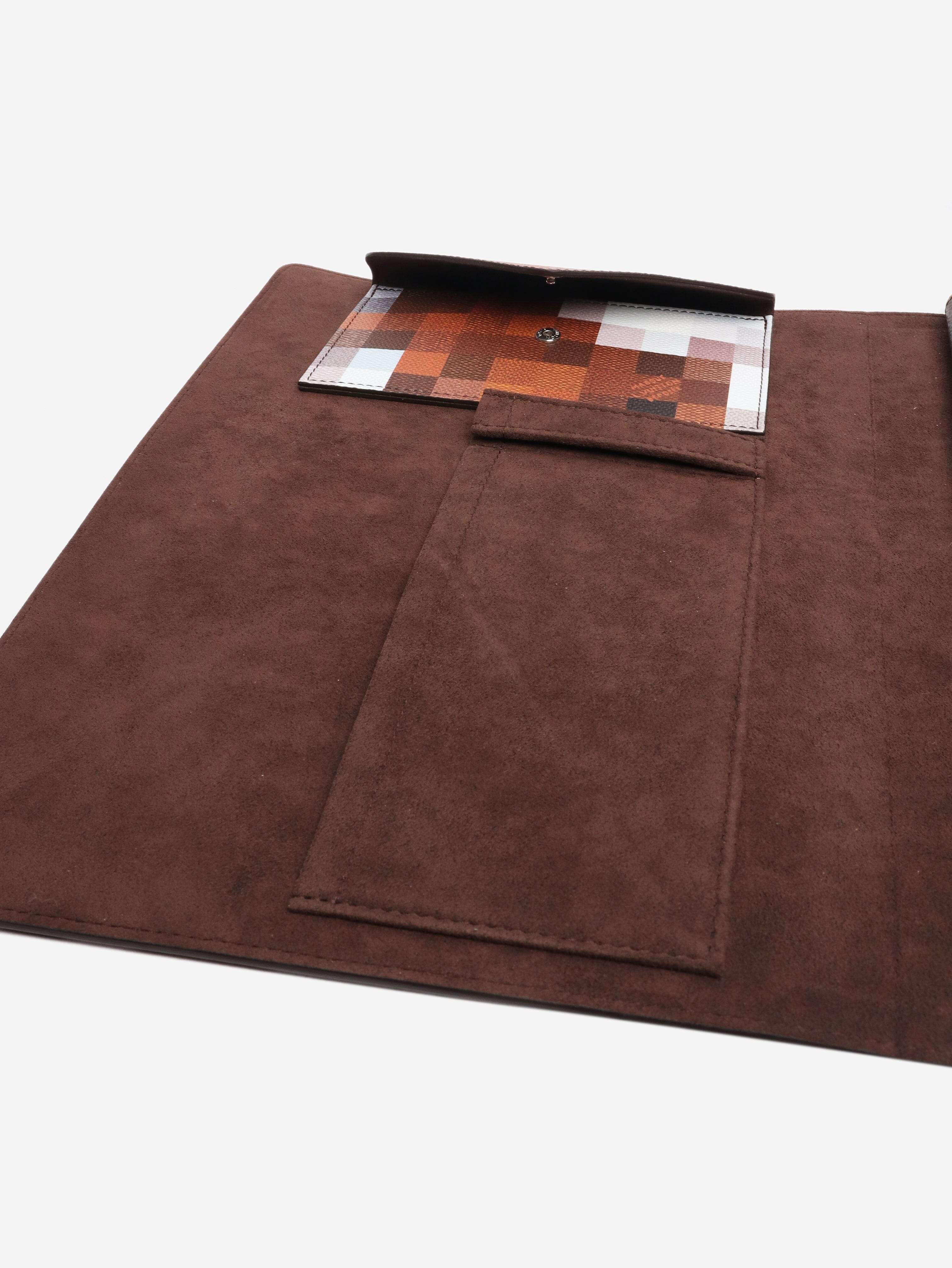 Brown Mark Folder Cowmooflage Clutch bags Louis Vuitton 