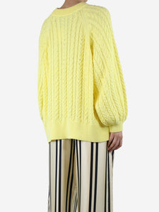 Mr Mittens Yellow cable knit jumper - size S