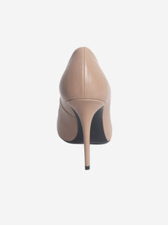 Neutral leather pumps - size EU 39 (UK 6)