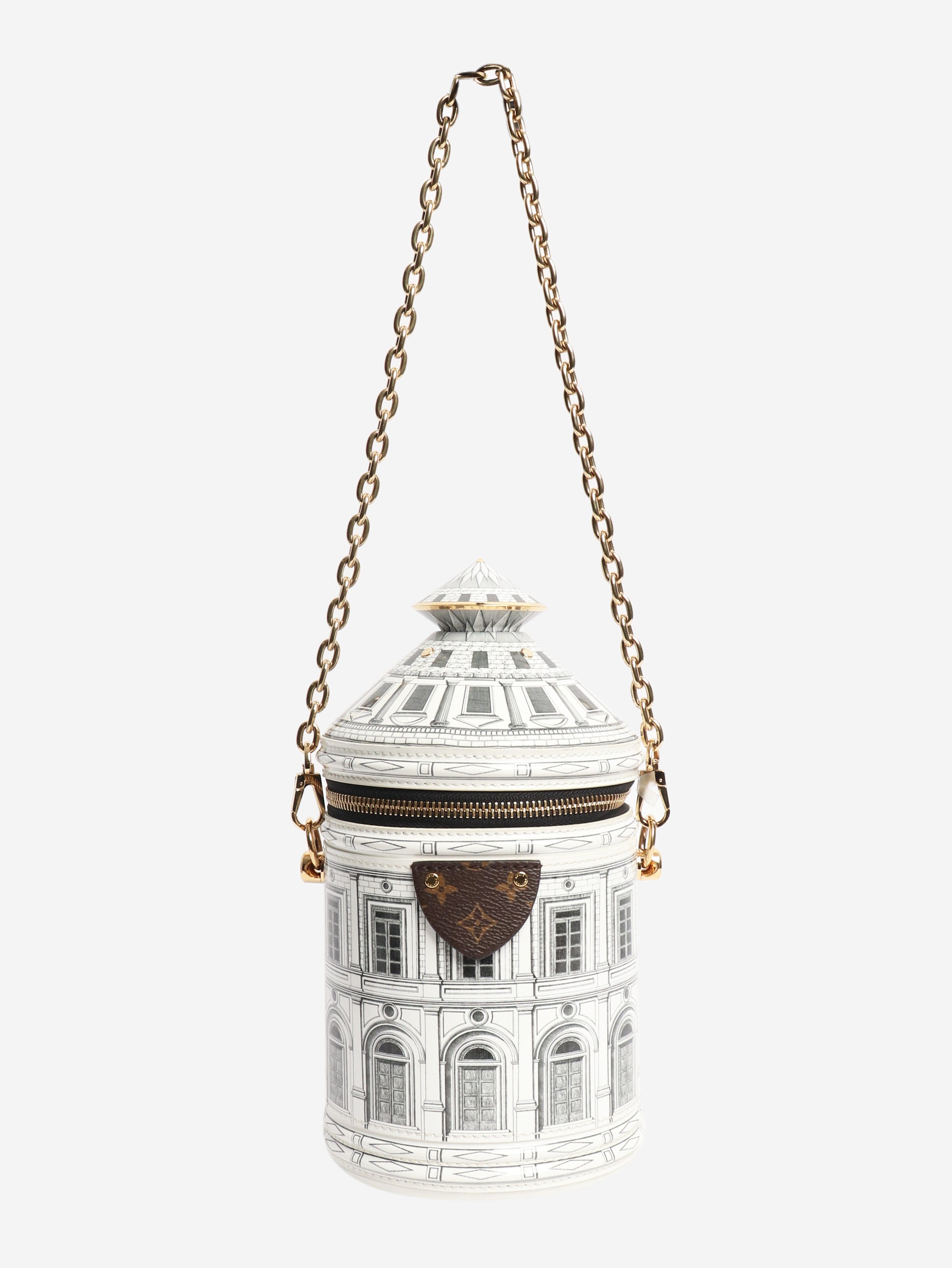 White Fornisetti Architettura Cannes Vase bag Shoulder bags Louis Vuitton 