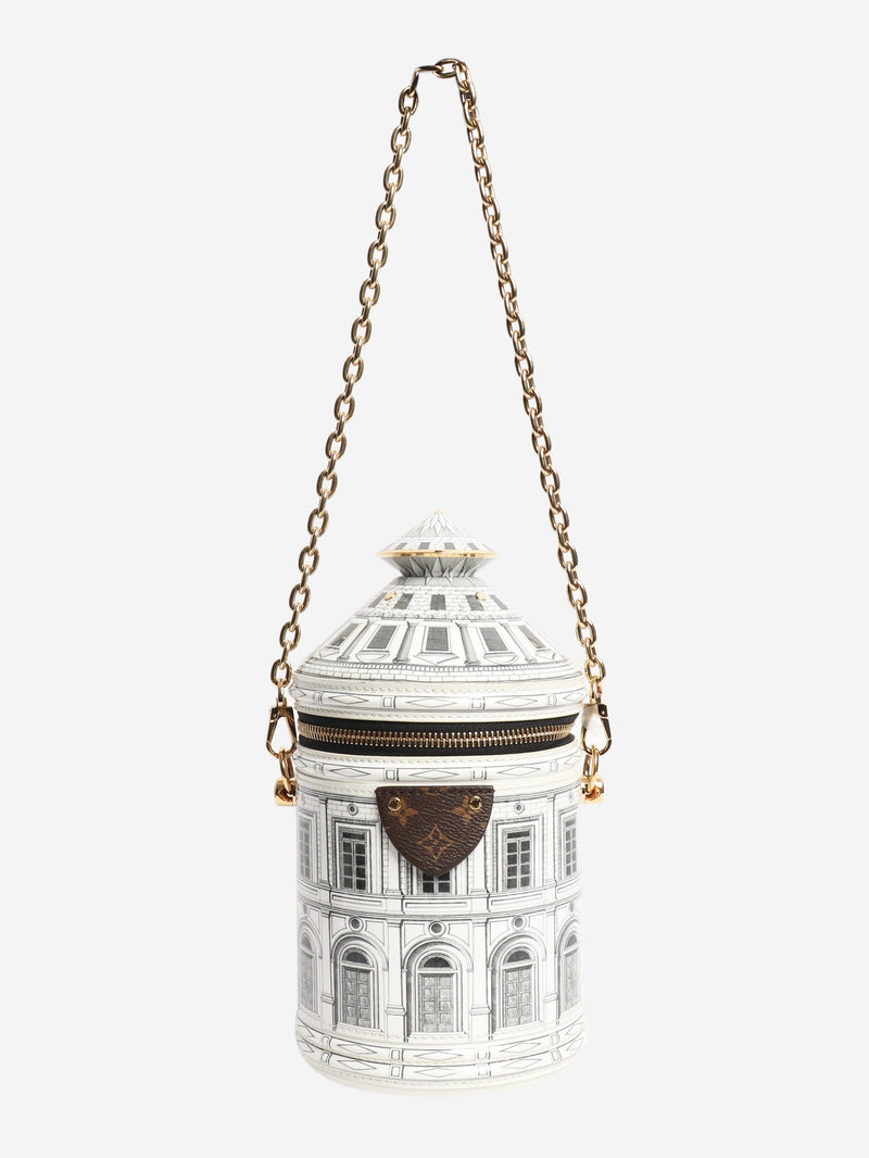 White Fornisetti Architettura Cannes Vase bag Shoulder bags Louis Vuitton 