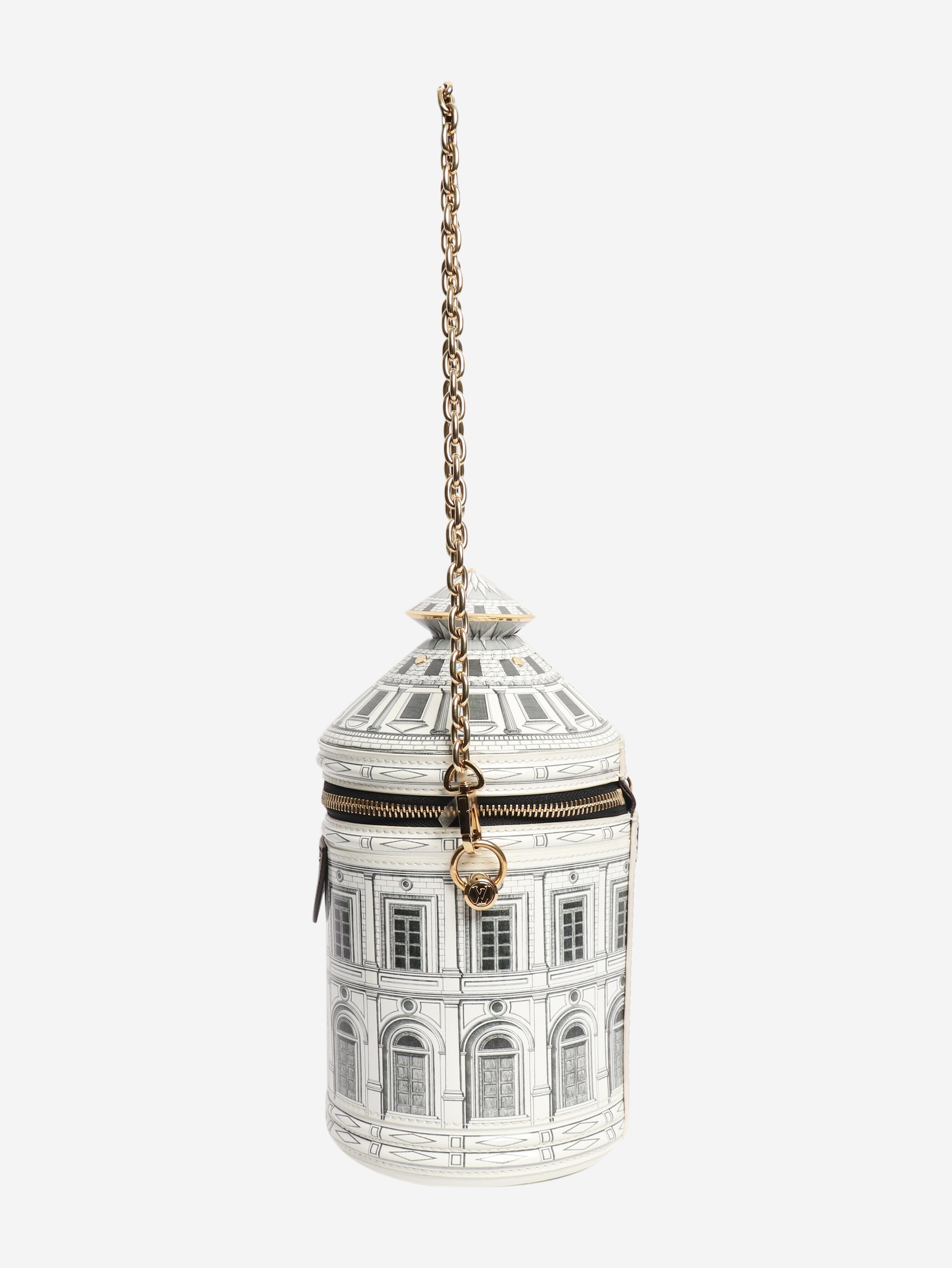 White Fornisetti Architettura Cannes Vase bag Shoulder bags Louis Vuitton 