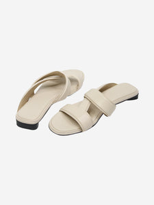 Bottega Veneta Cream leather Band sandals - size EU 39
