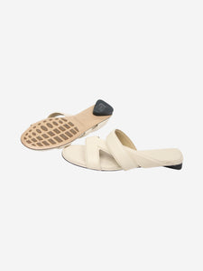 Bottega Veneta Cream leather Band sandals - size EU 39