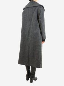 Toteme Dark grey felt wrap coat - size UK 10