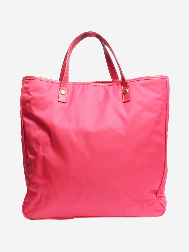 Pink nylon tote bag Tote Bags Prada 