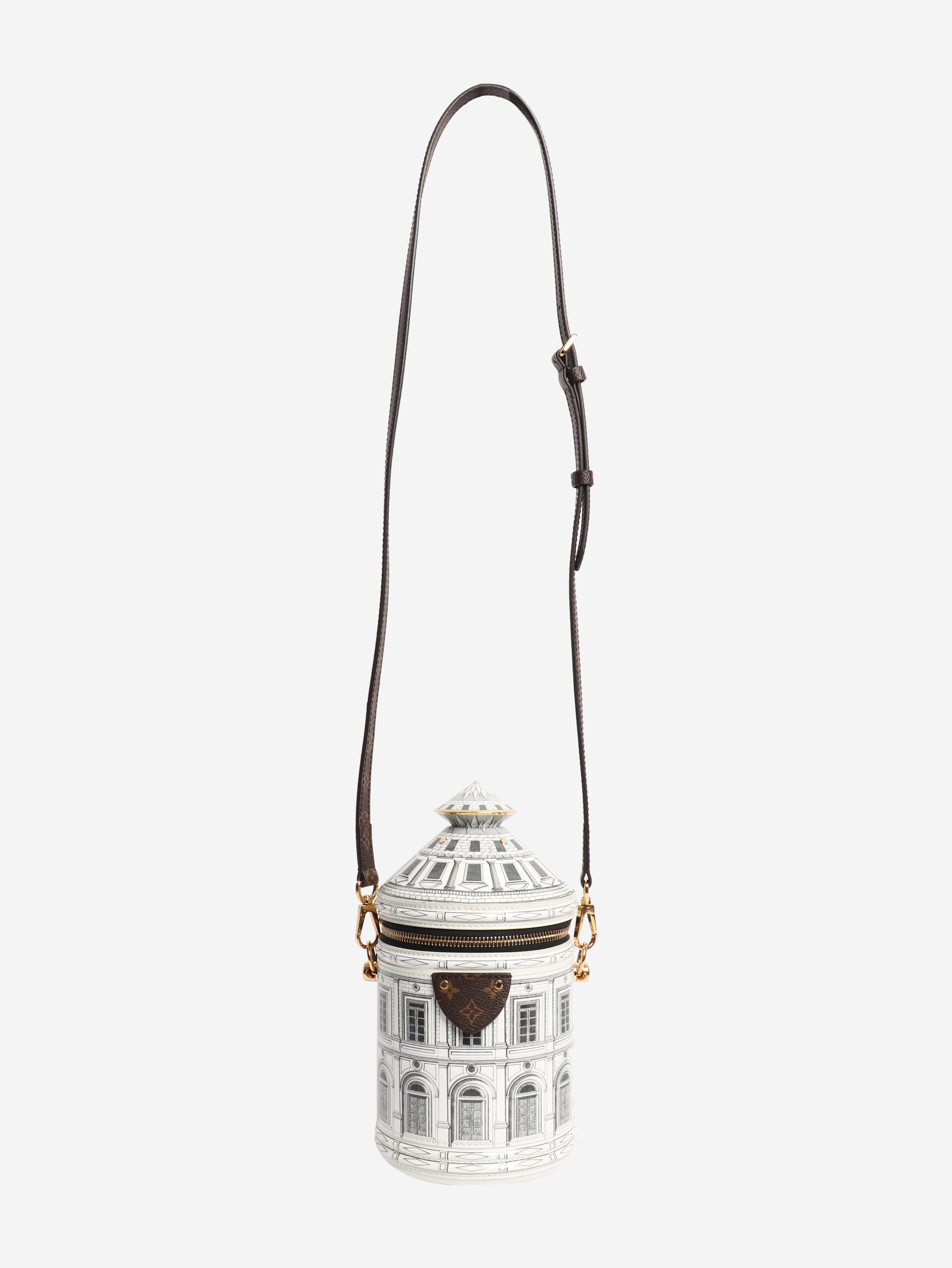White Fornisetti Architettura Cannes Vase bag Shoulder bags Louis Vuitton 