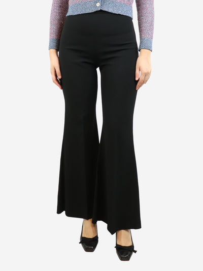 Black flared trousers - size UK 10 Trousers Antonio Berardi 