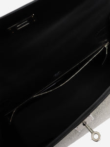Hermes Ecru and black Kelly II Sellier 28 bag