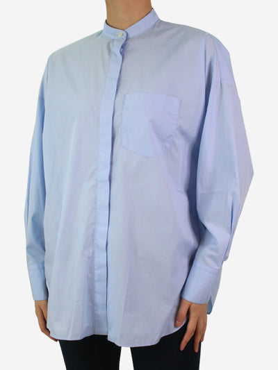 Blue high-neck shirt - size S Tops Academia 