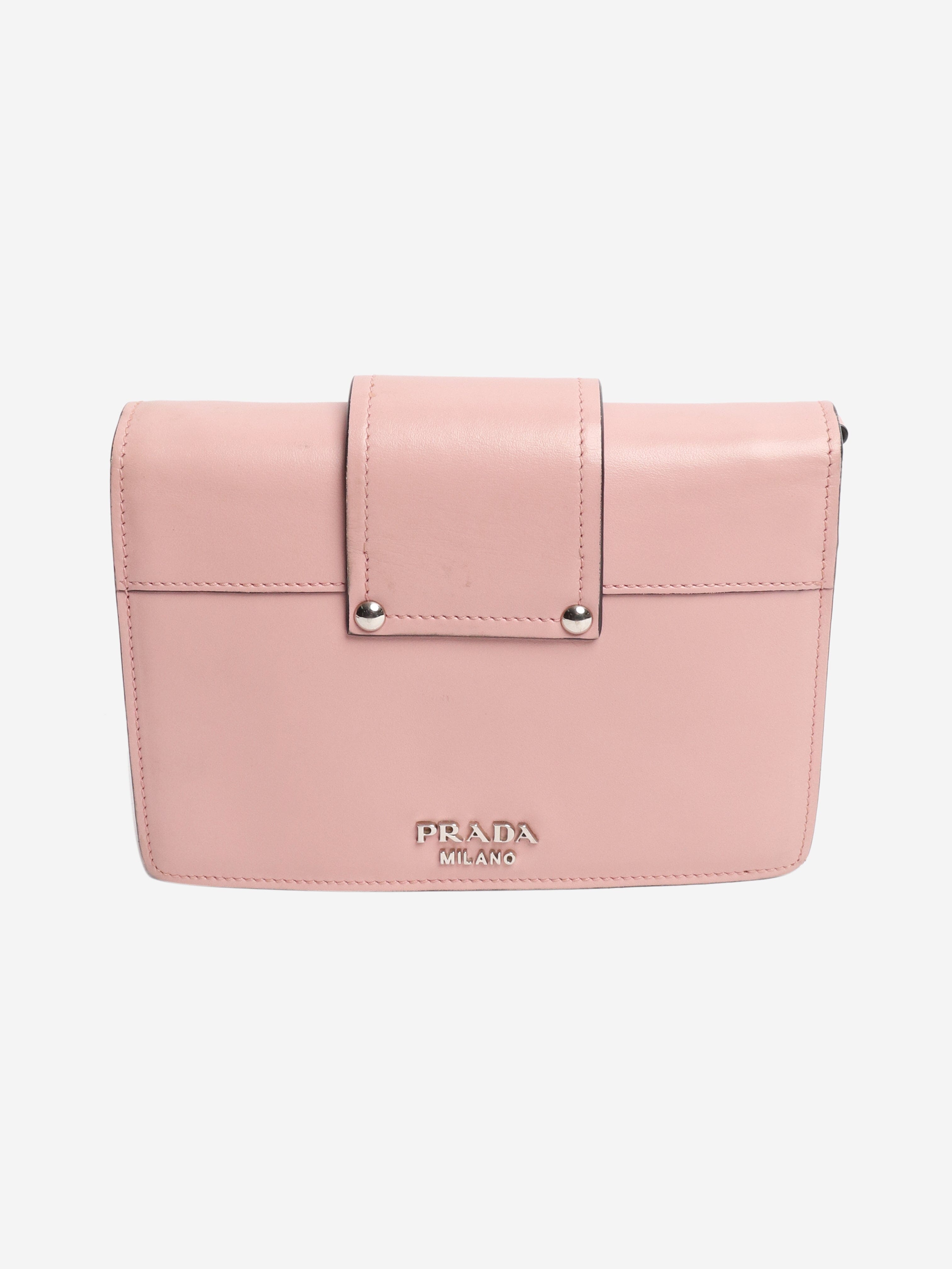Pink City plex ribbon crossbody bag Shoulder bags Prada 