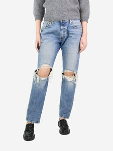 Khaite Blue ripped jeans - size UK 10