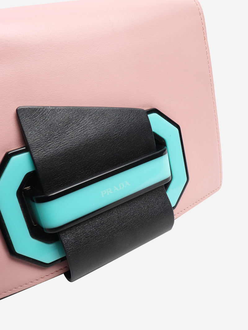 Pink City plex ribbon crossbody bag Shoulder bags Prada 