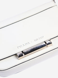 Prada White Sybille crossbody bag