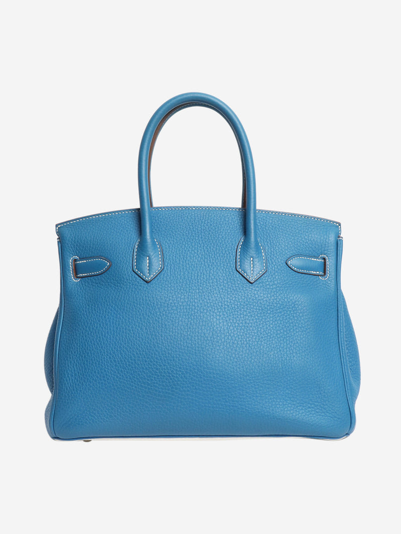 Blue 2011 Birkin 30 bag Top Handle Bags Hermes 